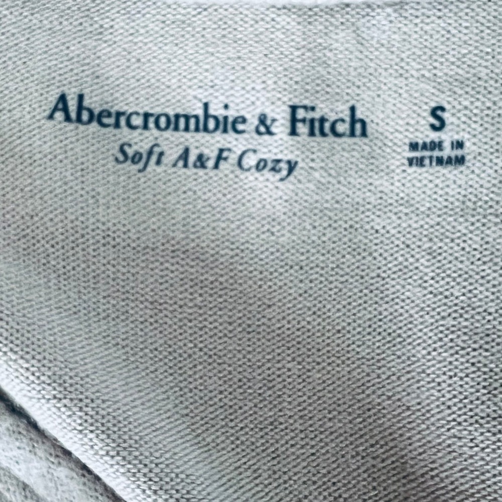 Abercrombie Fitch Bodysuit Tie Front V Neck Beige Small Clean Girl Minimalist - Picture 7 of 11